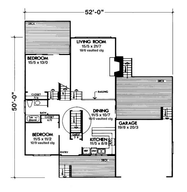 House Plan Design - Prairie Floor Plan - Main Floor Plan #320-1226