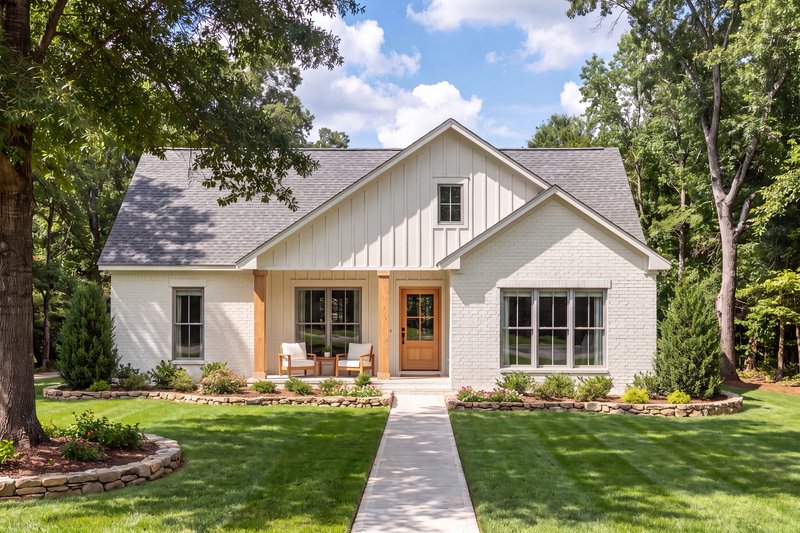 Architectural House Design - Exterior - Front Elevation 5 for Farmhouse House Plan #430-445 - 3 bed, 2 bath