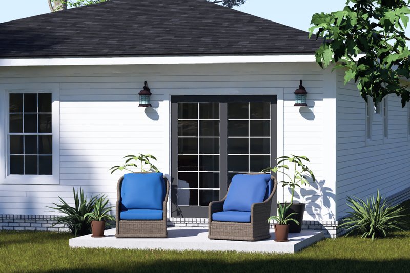 House Blueprint - Exterior - Other Elevation 3 for Modern House Plan #513-2497 - 3 bed, 2 bath