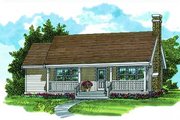 Farmhouse Style House Plan - 3 Beds 1 Baths 988 Sq/Ft Plan #47-420 