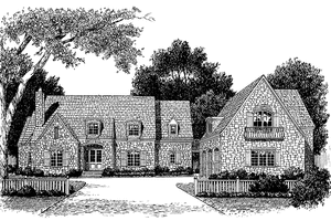 House Design - Exterior - Front Elevation for Country House Plan #453-238 - 5 bed, 6.5 bath
