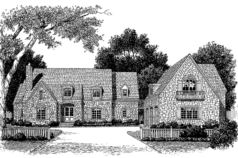 House Blueprint - Country Exterior - Front Elevation Plan #453-238
