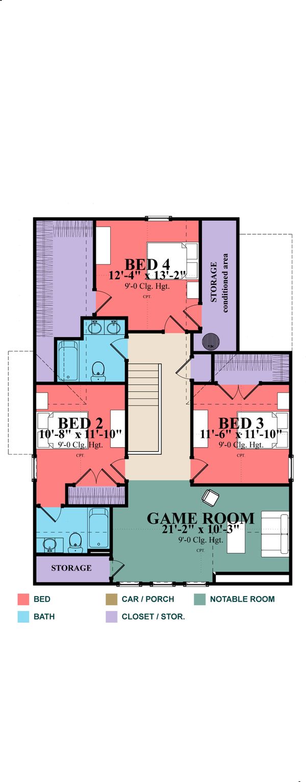 Architectural House Design - Farmhouse Floor Plan - Other Floor Plan #63-373