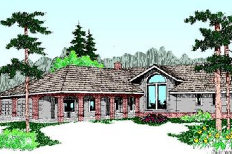 Home Plan - Traditional Exterior - Front Elevation Plan #60-202