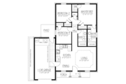 Ranch Style House Plan - 3 Beds 2 Baths 1002 Sq/Ft Plan #1061-28 
