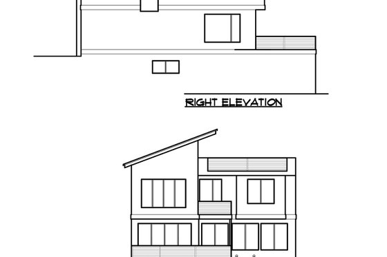 Exterior - Other Elevation 2 for Modern House Plan #1066-67 - 4 bed, 3.5 bath