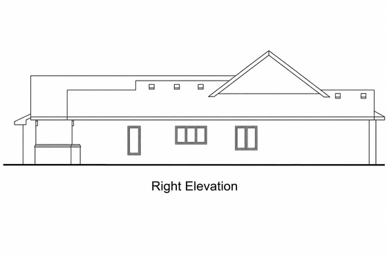 Exterior - Other Elevation for European House Plan #20-2071 - 2 bed, 2 bath