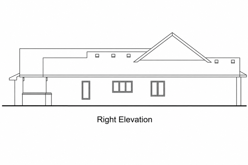Dream House Plan - Exterior - Other Elevation for European House Plan #20-2071 - 2 bed, 2 bath