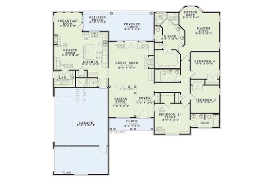 Traditional style house plan