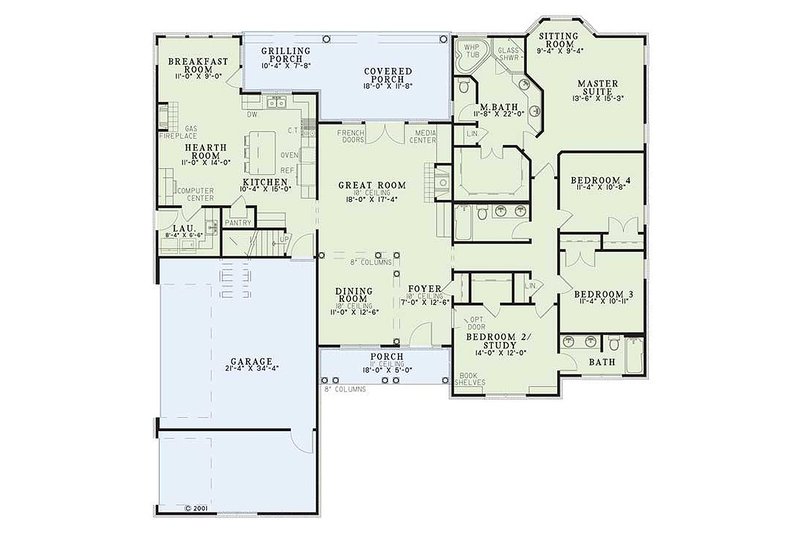House Plan Design - Traditional style house plan