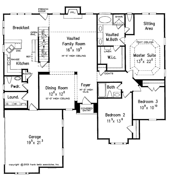 Dream House Plan - Country Floor Plan - Main Floor Plan #927-638