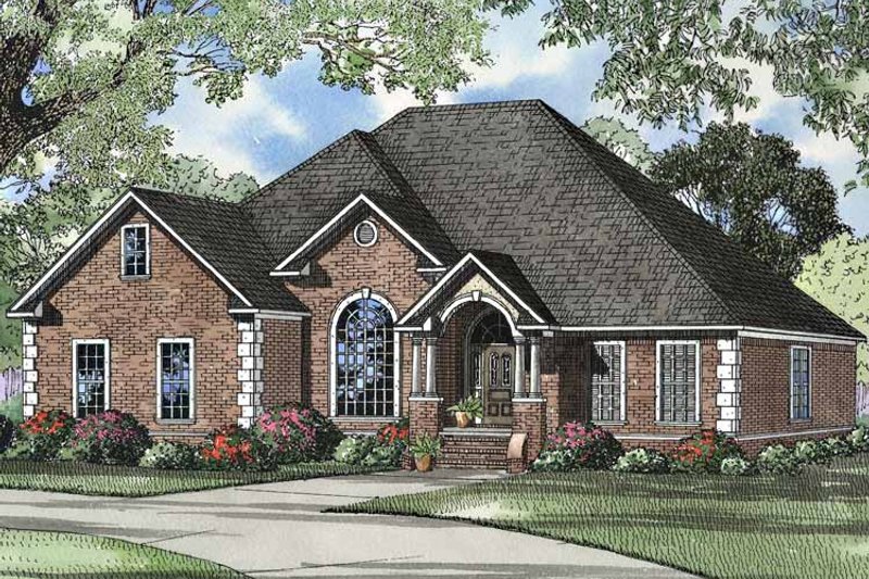 House Plan Design - Exterior - Front Elevation 3 for Traditional House Plan #17-3042 - 4 bed, 3 bath