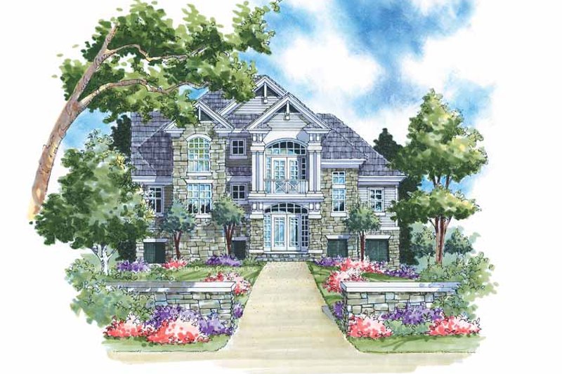 Architectural House Design - Traditional Exterior - Front Elevation Plan #930-117