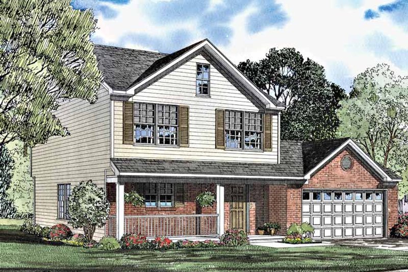 Home Plan - Exterior - Front Elevation 3 for Country House Plan #17-3013 - 3 bed, 2.5 bath