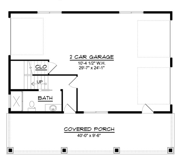 Dream House Plan - Cottage Floor Plan - Main Floor Plan #1064-168