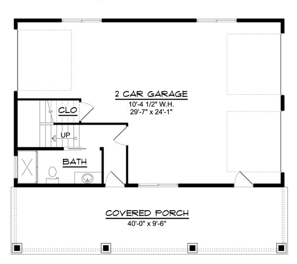 House Design - Cottage Floor Plan - Main Floor Plan #1064-168