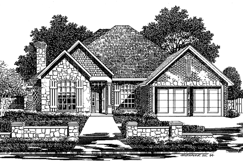 House Design - Country Exterior - Front Elevation Plan #310-1120