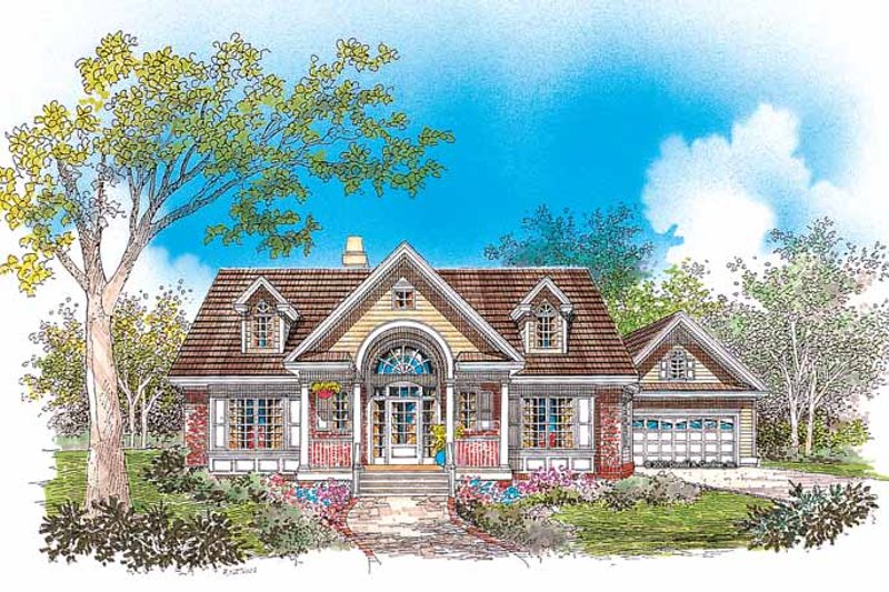 Home Plan - Country Exterior - Front Elevation Plan #929-622
