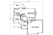 European Style House Plan - 4 Beds 3.5 Baths 2764 Sq/Ft Plan #67-128 