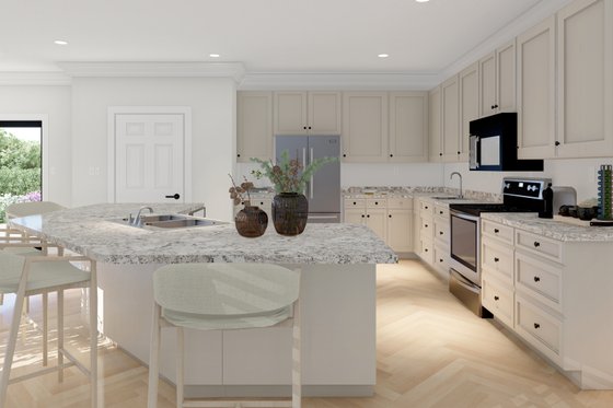 Interior - Kitchen for Ranch House Plan #1060-27 - 6 bed, 4.5 bath