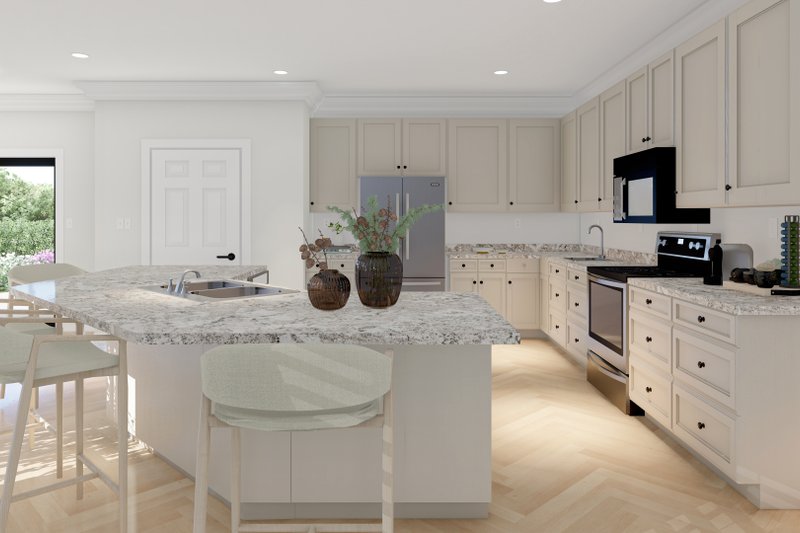 Architectural House Design - Interior - Kitchen for Ranch House Plan #1060-27 - 6 bed, 4.5 bath