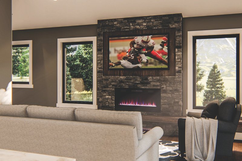 House Plan Design - Interior - Family Room for Modern House Plan #455-317 - 1 bed, 1 bath