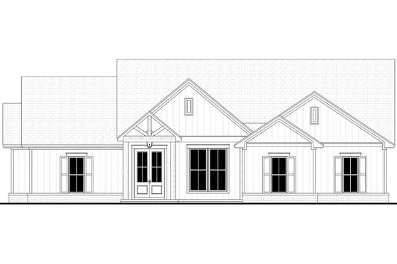 Exterior - Front Elevation 4 for Farmhouse House Plan #430-225 - 4 bed, 2 bath