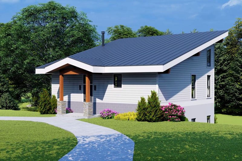 House Plan Design - Photo 1 for Modern House Plan #932-738 - 3 bed, 2 bath