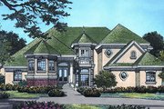 European Style House Plan - 3 Beds 3.5 Baths 3680 Sq/Ft Plan #417-402 