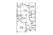European Style House Plan - 4 Beds 3.5 Baths 2844 Sq/Ft Plan #411-492 