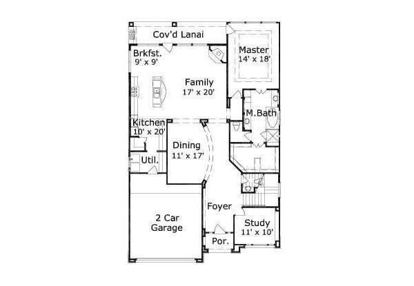 European Floor Plan - Main Floor Plan #411-492