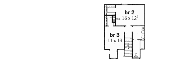 Southern Floor Plan - Upper Floor Plan #16-208