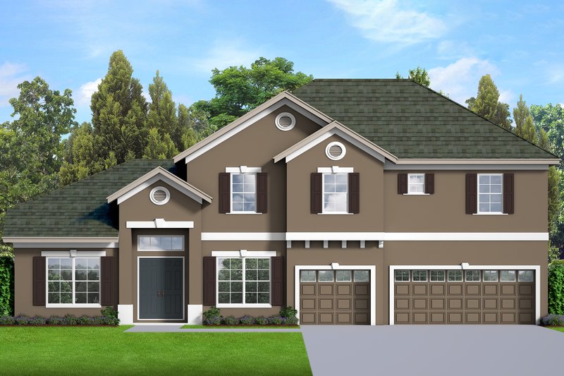 Traditional Style House Plan - 4 Beds 3.5 Baths 2545 Sq/Ft Plan #1058-199