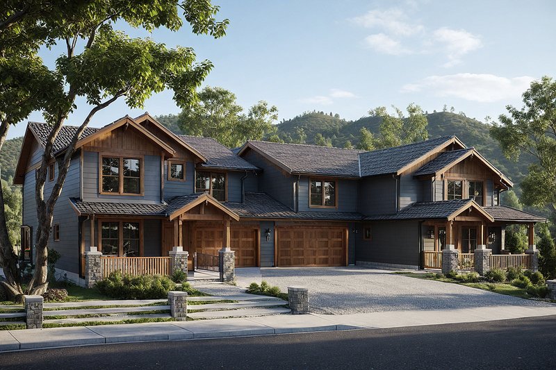 Dream House Plan - Exterior - Front Elevation Plan #124-814