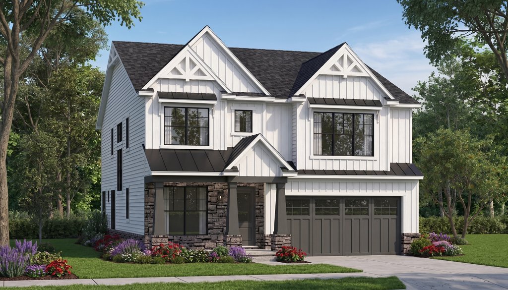 Exterior - Front Elevation 2 for Craftsman House Plan #1057-45 - 4 bed, 4.5 bath
