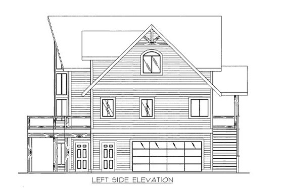 Exterior - Other Elevation 1 for Cabin House Plan #117-781 - 4 bed, 3 bath