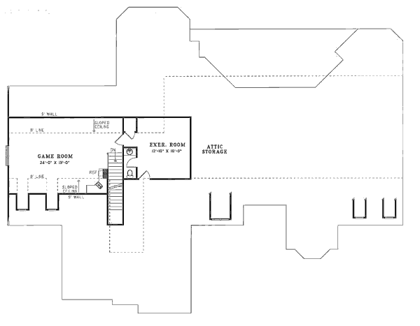 Southern Floor Plan - Upper Floor Plan #17-2365