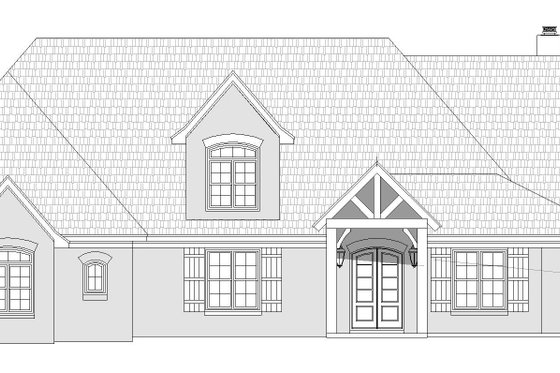 Exterior - Front Elevation 3 for Country House Plan #932-64 - 3 bed, 2.5 bath