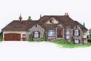 European Style House Plan - 5 Beds 3.5 Baths 2113 Sq/Ft Plan #5-251 