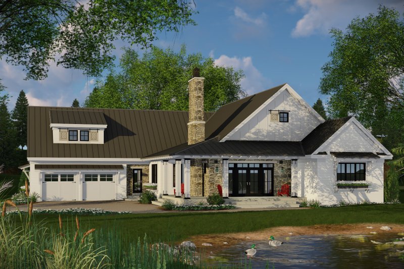 Architectural House Design - Farmhouse Exterior - Front Elevation Plan #51-1131