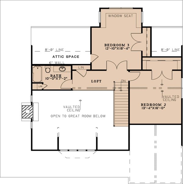 Dream House Plan - Cottage Floor Plan - Upper Floor Plan #923-362
