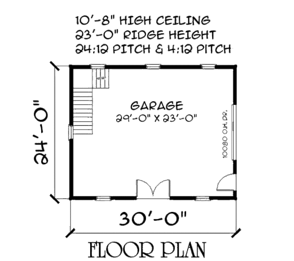 Barndominium Floor Plan - Main Floor Plan #75-215