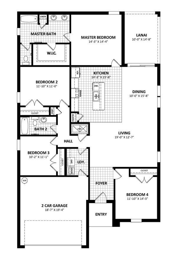 Architectural House Design - Traditional Floor Plan - Main Floor Plan #1058-248