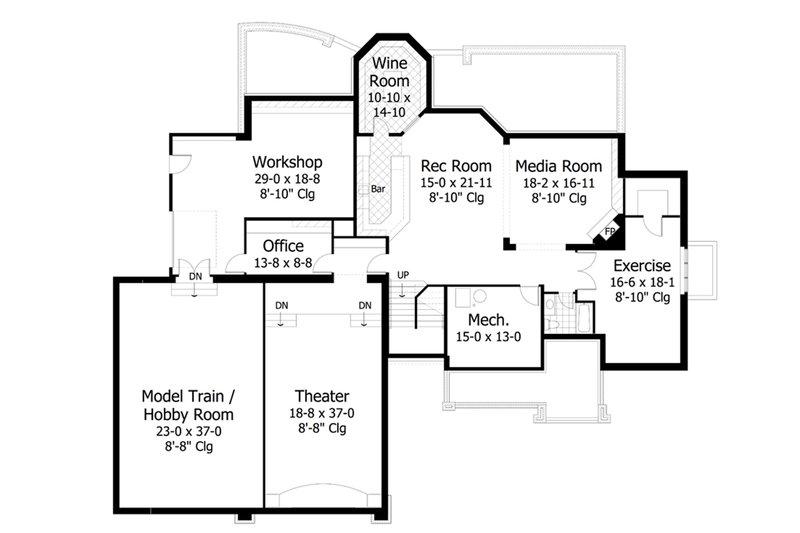 Craftsman Style House Plan - 4 Beds 3.5 Baths 4427 Sq/Ft Plan #51-556 ...