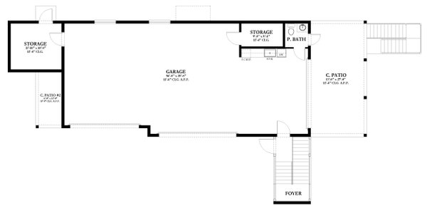 Contemporary Floor Plan - Main Floor Plan #1058-214