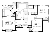 Tudor Style House Plan - 4 Beds 2.5 Baths 1882 Sq/Ft Plan #48-872 