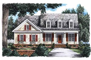 Country Exterior - Front Elevation Plan #927-670