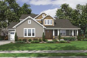 Craftsman Exterior - Front Elevation Plan #46-795