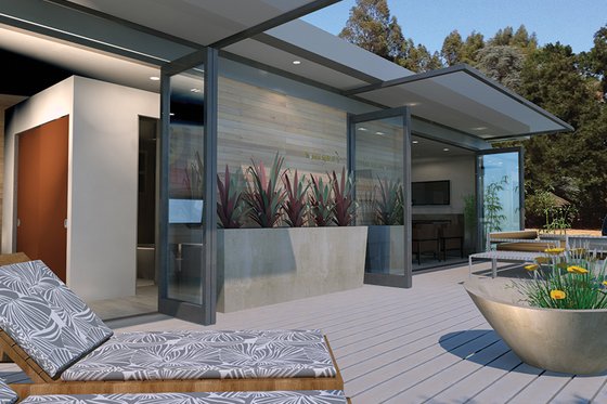 Exterior - Outdoor Living for Traditional House Plan #484-10 - 1 bed, 1 bath