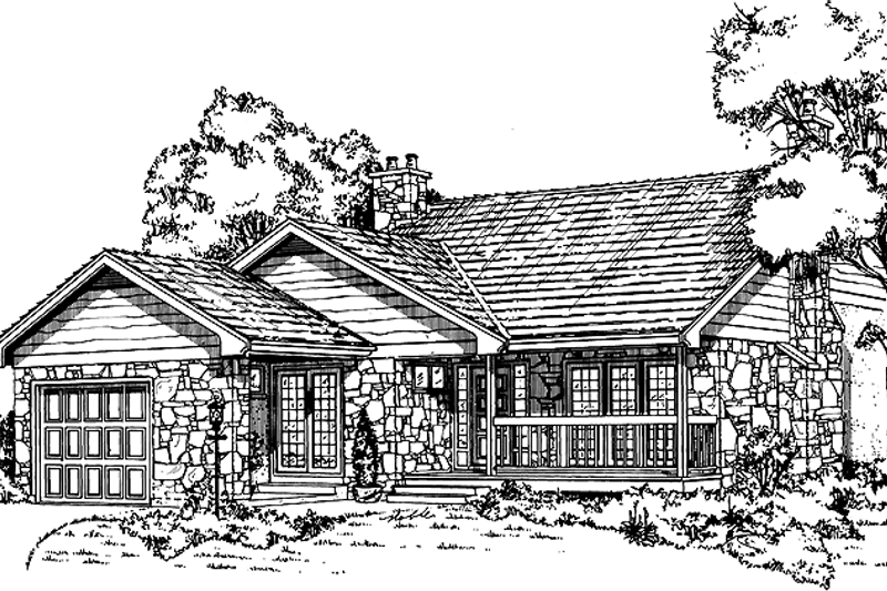 House Plan Design - Country Exterior - Front Elevation Plan #47-960